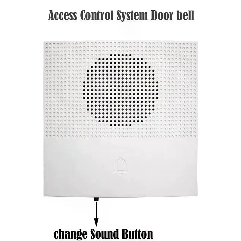 DC12V Wired Doorbell Four Wire Access Control Wall Mount Electronic Door Bell For Office Home Building Qme No plug