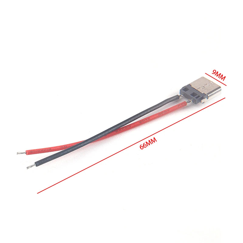 USB Type-c 2P Welding Wire Female Connector Cable Mobile Phone Qme