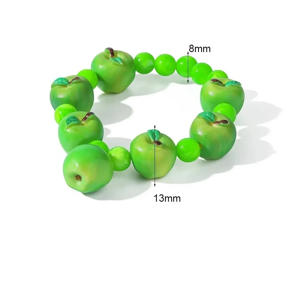 Simple Layered Beads Fruit Necklace Stackable Blueberries Multi Layer Qme C5 bracelet