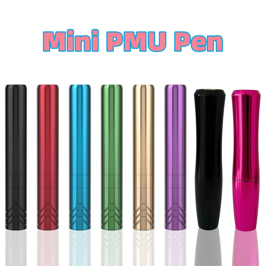 New MINI Rotary Permanent Makeup Tattoo Machine PMU Microblading Pen Portable Powerful Motor 2.5mm Stroke Supply Qme