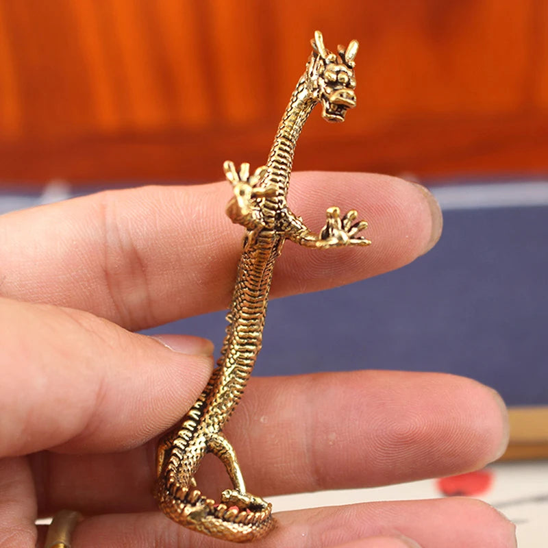 Standing Dragon Decoration Home Decorations Pure Brass Loong Crafts Qme