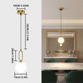 Modern Pendant Light Nordic Minimalist Hanging Lamp Ceiling Decoration PVC Ball Lighting Living Bedroom Dining Room Qme Gold