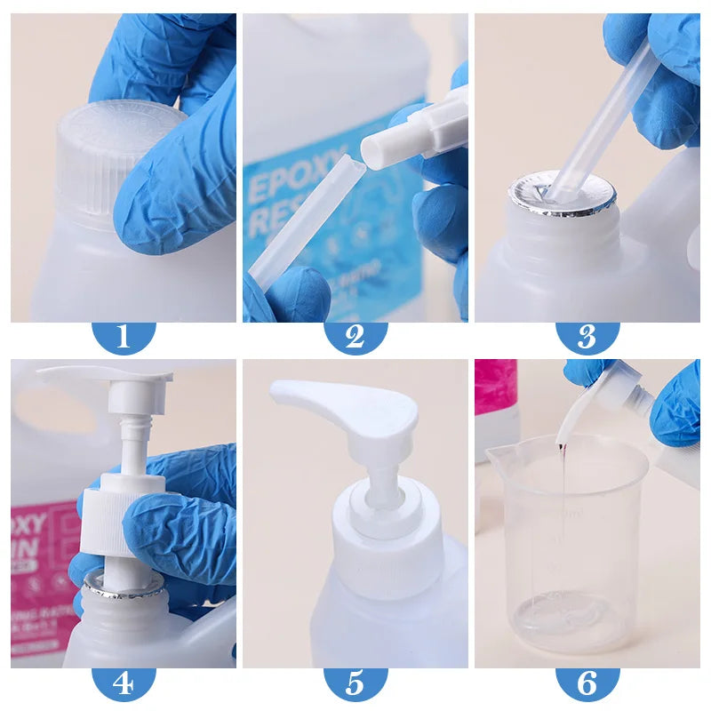 Crystal Clear Epoxy Resin Kit Bubble-Free Anti-Yellowing Self Leveling Easy Mix 1:1 Casting Resin for Table Top Jewelry DIY Qme