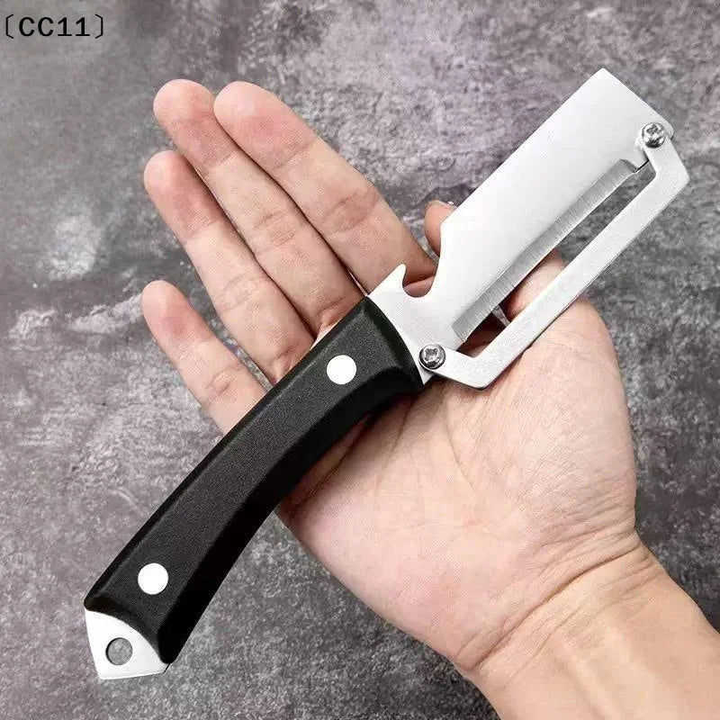 Durable Smooth Multi Functional Vegetable Peeler Ergonomic Handle Qme