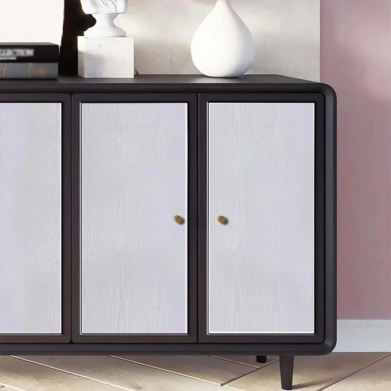 40cm Self-adhesive Simple White Wood Grain Kitchen Living Room Wardrobe Cabinet Desktop Old Furniture Renovation Color Change Qme