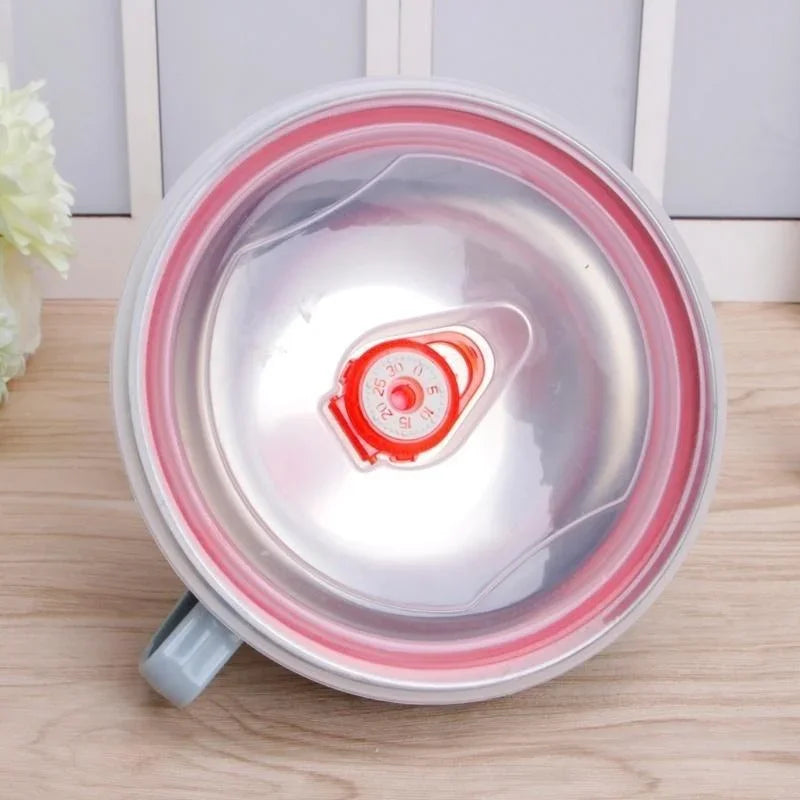 Stainless Steel Bowl with Handle Solid Color Anti Scalding Instant Noodles Mixing Bowl Kitchen Tableware Food Accessory Qme