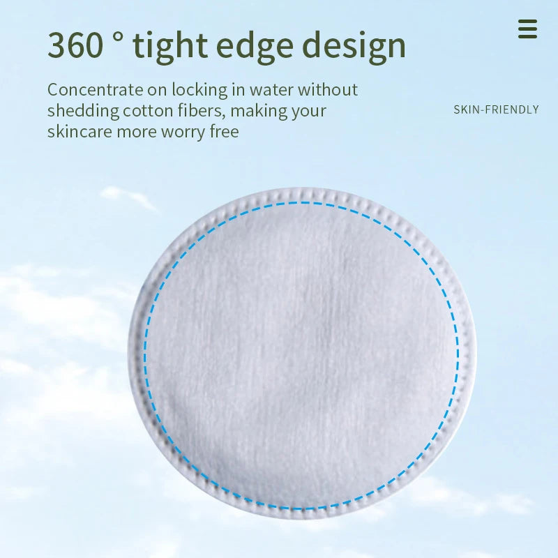 Disposable Soft Breathable Circular Makeup Remover Pads Doubles Sided Qme