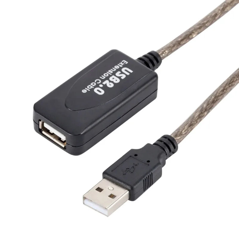 USB Signal Amplifier Extension Cable 5M 20M USB Data Cable for Computer Scanner Gun USB Extension Cord Qme