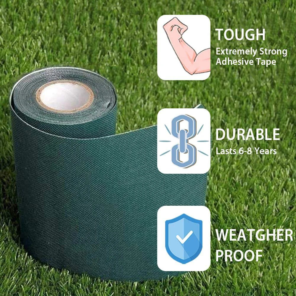 Artificial Grass Turf Self Adhesive Seam Tape High Viscosity Repair Tape for Lawn Garden Carpet Simulation Grass Connection Qme