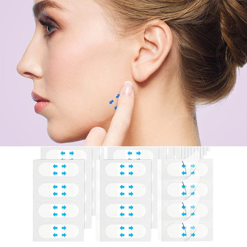40- V-shape Face Wrinkle Sagging Skin Adhesive Tape Lifting Stickers Qme