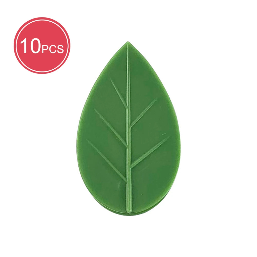 10/20/30Pcs Plant Climbing Wall Fixer Leaf Type Green Plant Invisible Fixing Device Vine Clip Fastener Snap Traction Shaping Qme