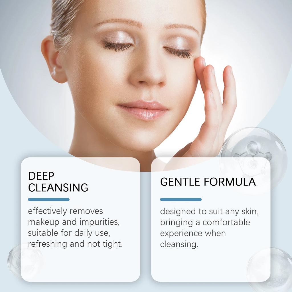 Makeup Remover Oil Purifying Pores Gentle Soothing for Face Eyes Lips Non-Tightening Refreshing Moisturizing Facial Cleanser Oil Qme