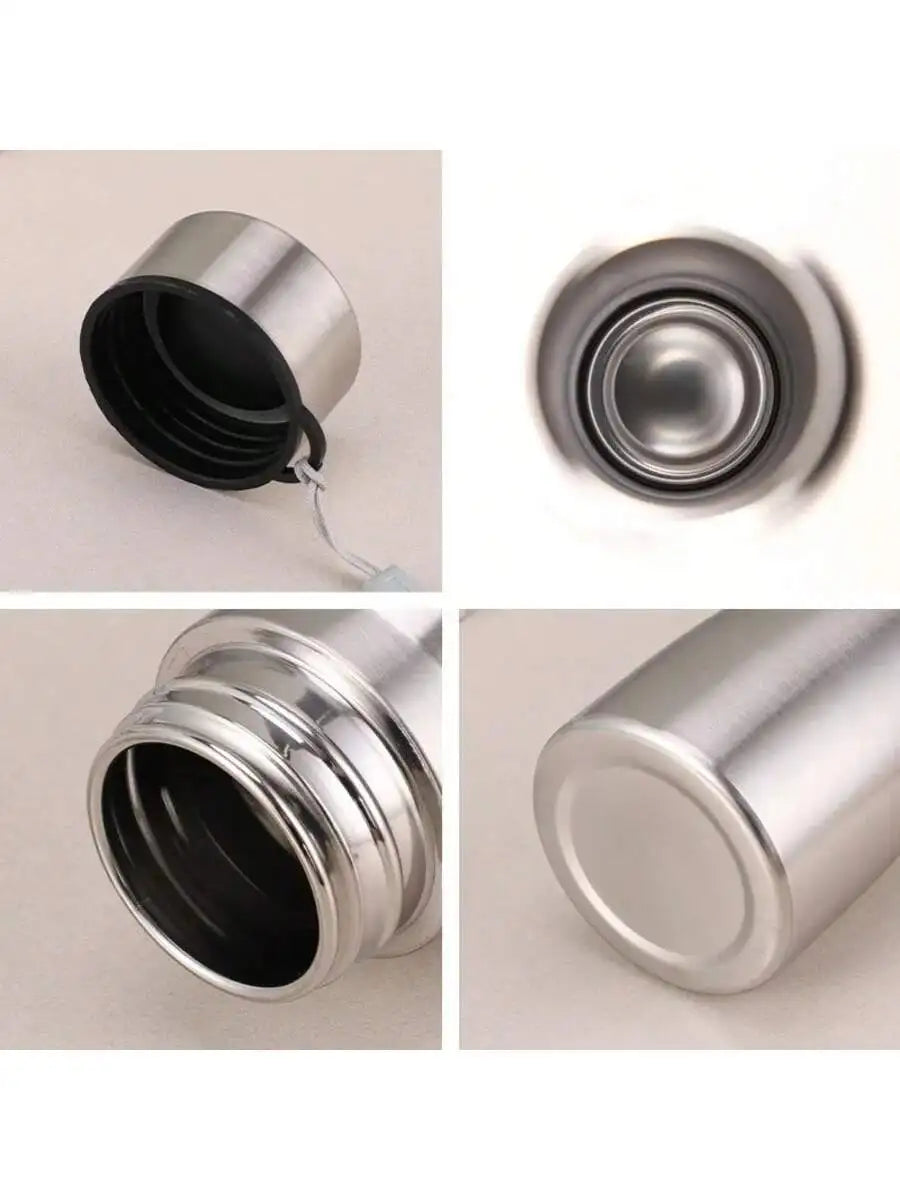 Stainless Steel Sport Water Bottle Single-layer Rugged Cup Metal Qme