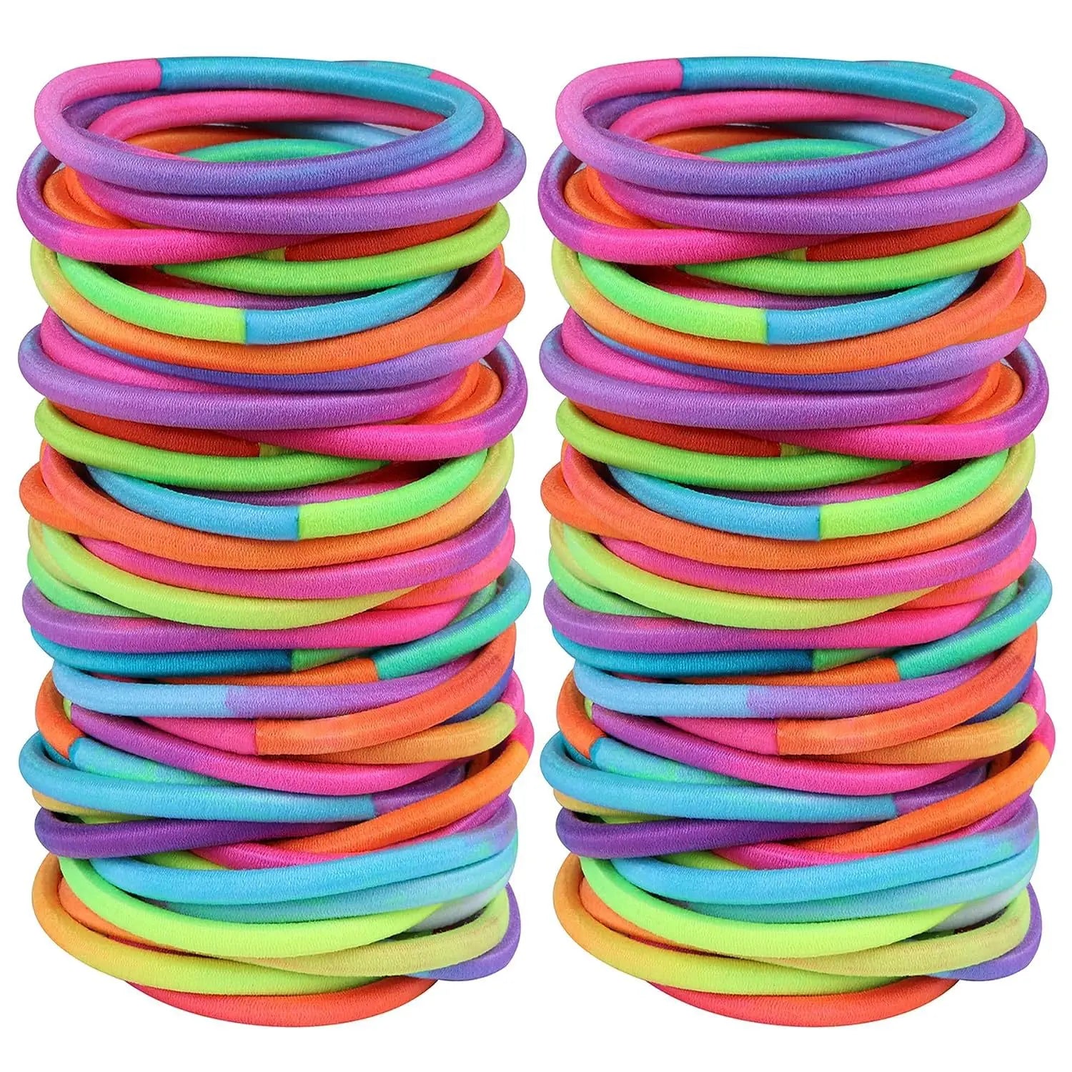 10/30/50PCS 4MM Black Ponytail Holder Elastic Hair Bands Scrunchies For Women Men Girl Lady Hairband Leagues Headband Accessory Qme Colorful 30pcs