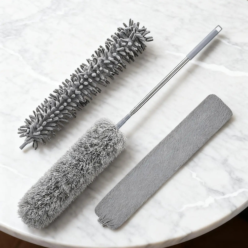 Retractable Duster Washable Microfiber Mop Household Dust Collector For Home Commercial Apartment Dormitory Kitchen Bathroom Qme
