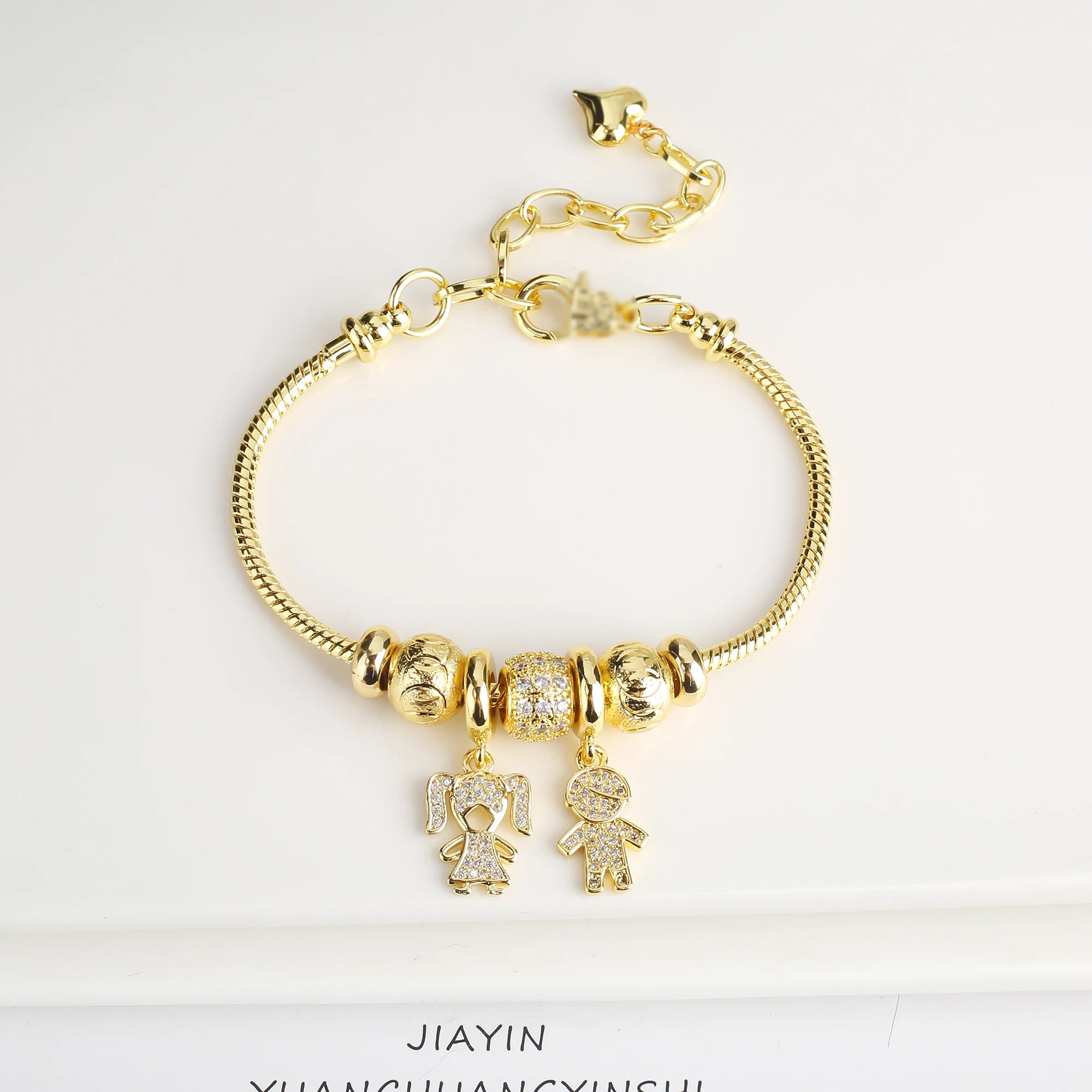New Popular Boys Girls Character Theme Charms Snake Chain Bracelet For Women Inlaid Shiny Zircon Birthday Party Jewelry Gifts Qme 4