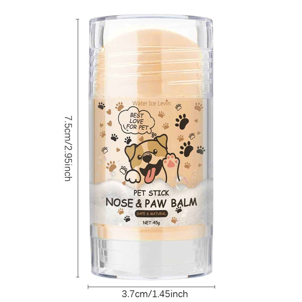 45g Pet Paw Care Cream Stick, Rich in Natural Plant Ingredients, Gently Moisturizes and Quickly Relieves Dry Paws, Cares for the Health of Pet Paws Qme