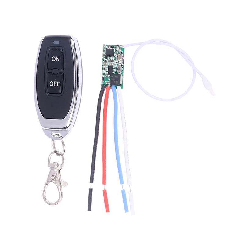 433mhz DC 3 6V 5V 9V 12V 24V 1CH Mini Relay Wireless RF Remote Qme