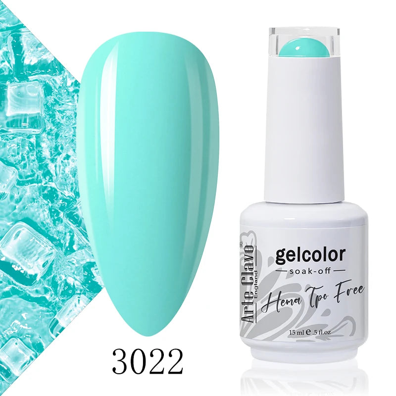 Arte Clavo Colourful Gel Nail Polish Art Varnishes Macaron Semi
