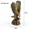 Antique Copper Eagle Statue Vintage Brass Animal Figurine Small Desk Decor Home Accessories Gift Ornament Crafts Qme A