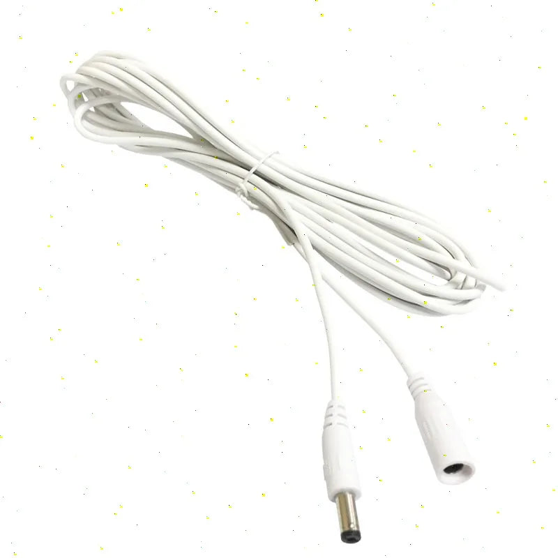 5pcs Copper monitoring power extension cord DC power cord 1/1.5/2/3/5 meter DC public bus DC5.5 * 2.1 Qme