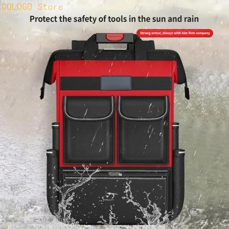Professional Tool Bag Backpack Heavy Duty Backpacks Waterproof Tools Qme