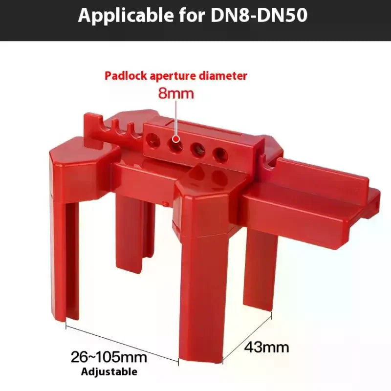 DN8-DN50 Adjustable Ball Valve Lockout Prinzing Tap Water Pipeline Qme
