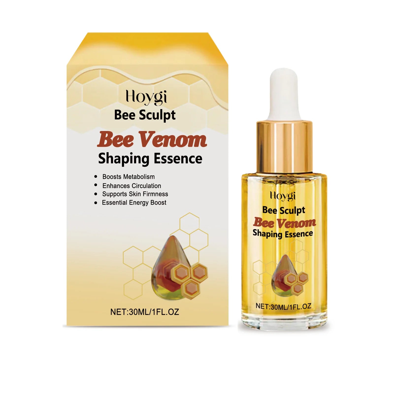 Bee Venom Shaping Oil Firming Lifting Body Skin Anti Cellulite Fat Burning Weight Loss Improve Sagging Thin Leg Massage Oil Qme 1Pcs 30ml