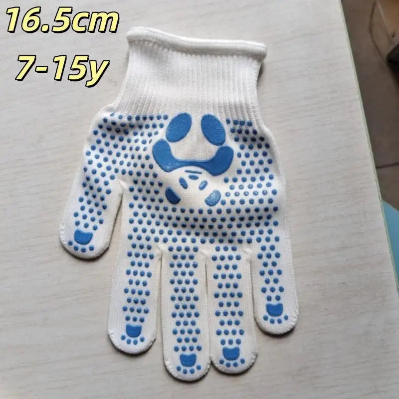 1pair Mittens Children Gloves Non-Slip Breathable Children Work Gloves Animal Pattern Hand Protectors Gardening Gloves Qme I