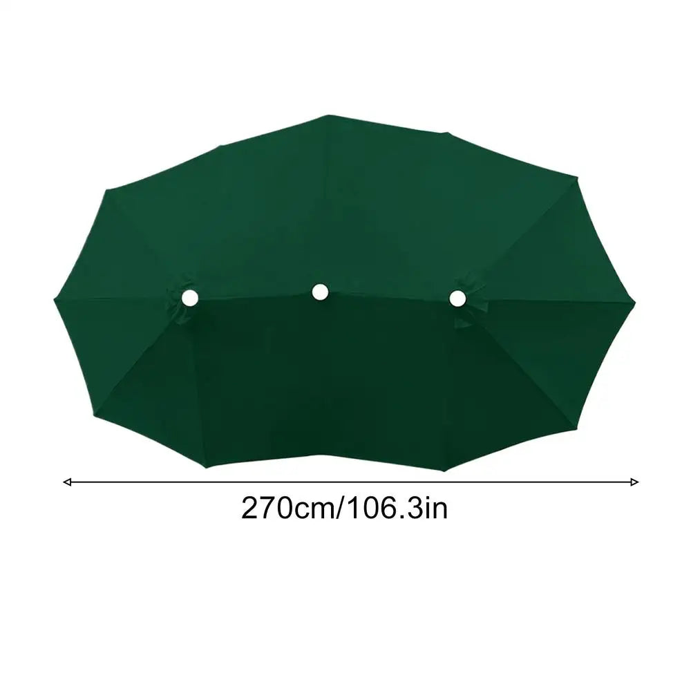 Replacement Umbrella Canopy 8 86ft 12 Ribs Waterproof Double Sided Qme China Mainland green