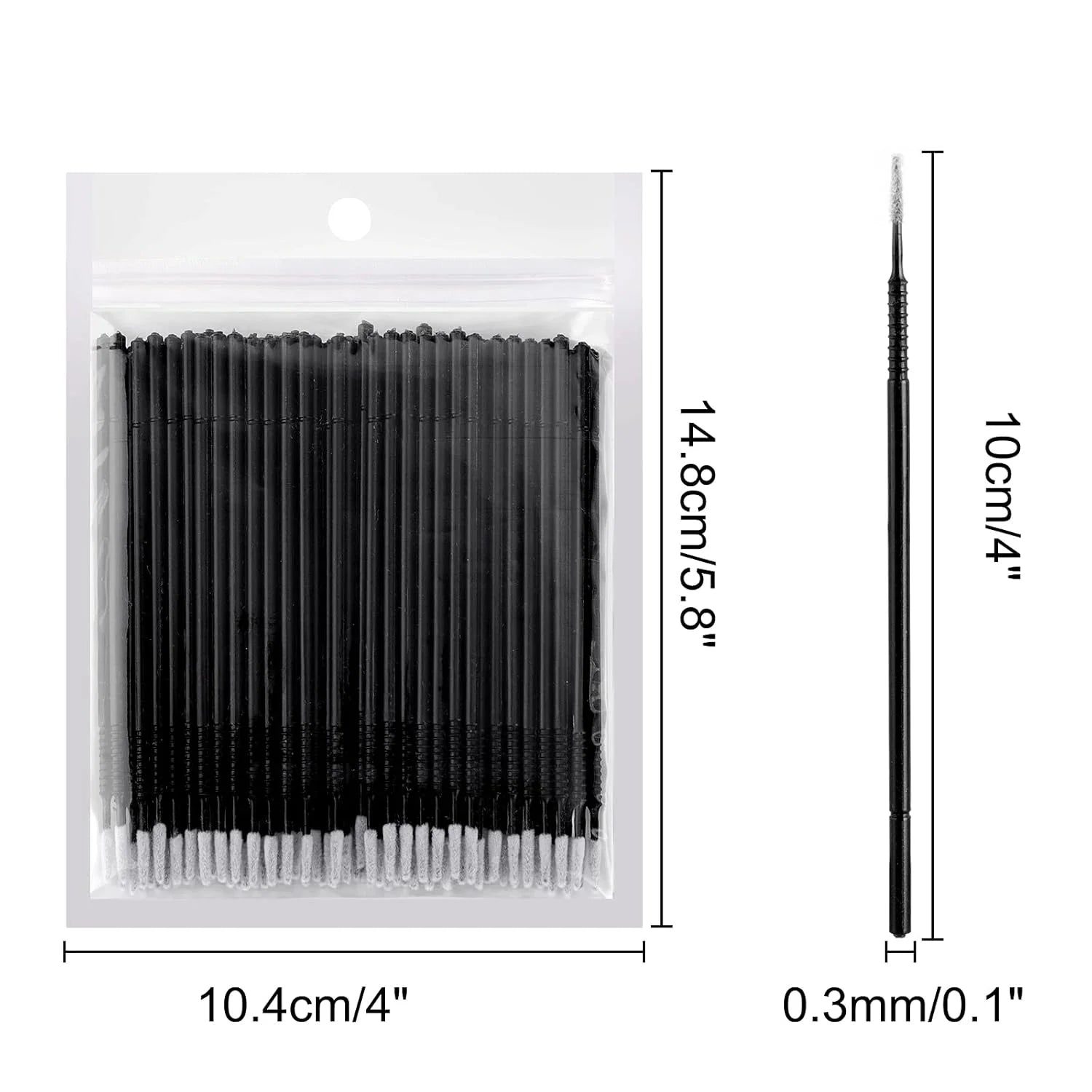Lot Eyelash Extension Cleaning Swabs Lash Lift Glue Remover Qme
