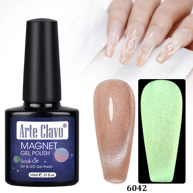 Arte Clavo Auroras Cat Eye Magnetic Gel Unicorn Shining Transparent