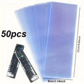 50 multifunctional PVC transparent heat shrink protective films, suitable for televisions, air conditioning remote controls, and Qme 50pcs 25x8cm