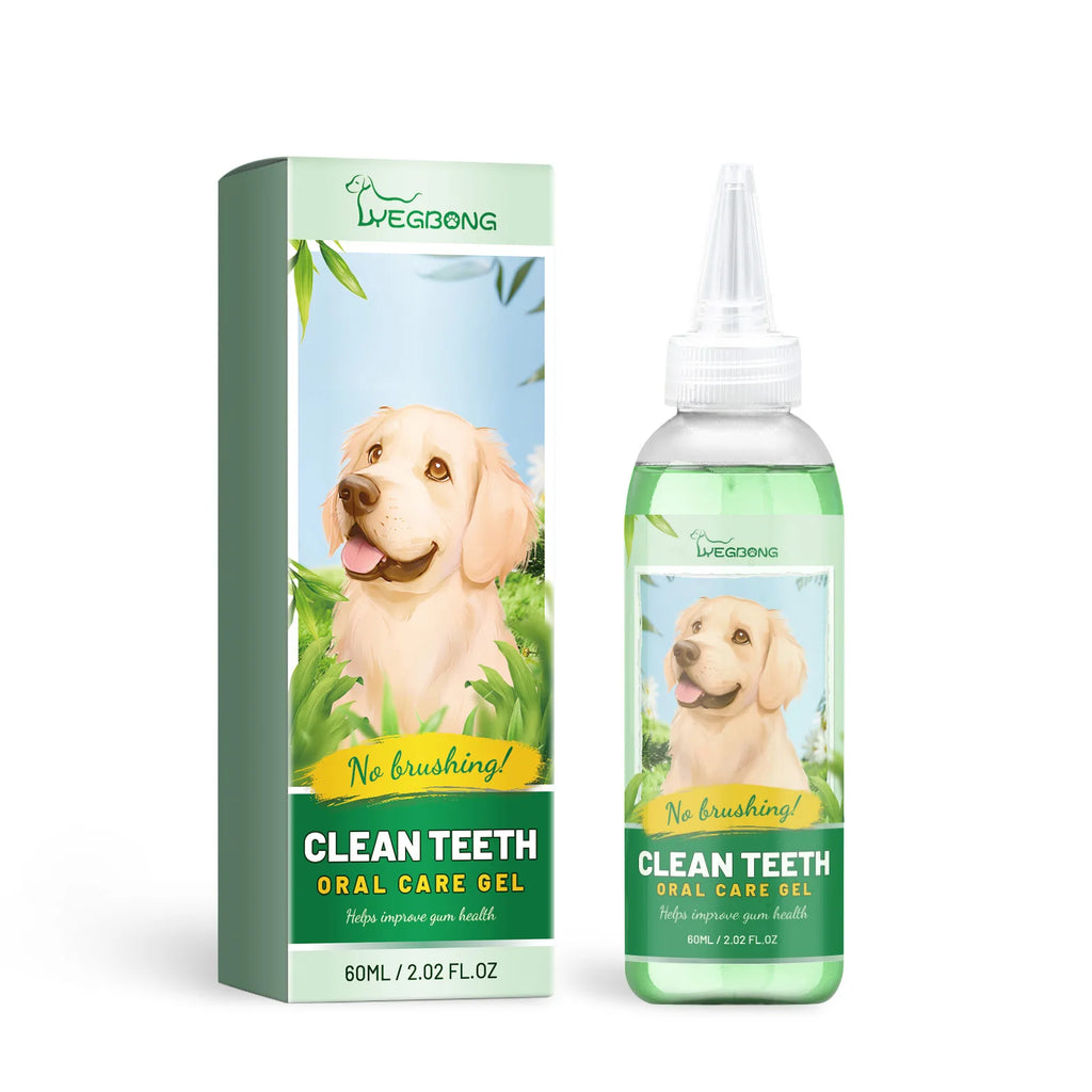 Pet Teeth Cleaning Gel Bad Breath Freshener Dog Prevent Calculus Cat Remove Tooth Stains Whitening Deodorant Pet Oral Repair Gel Qme