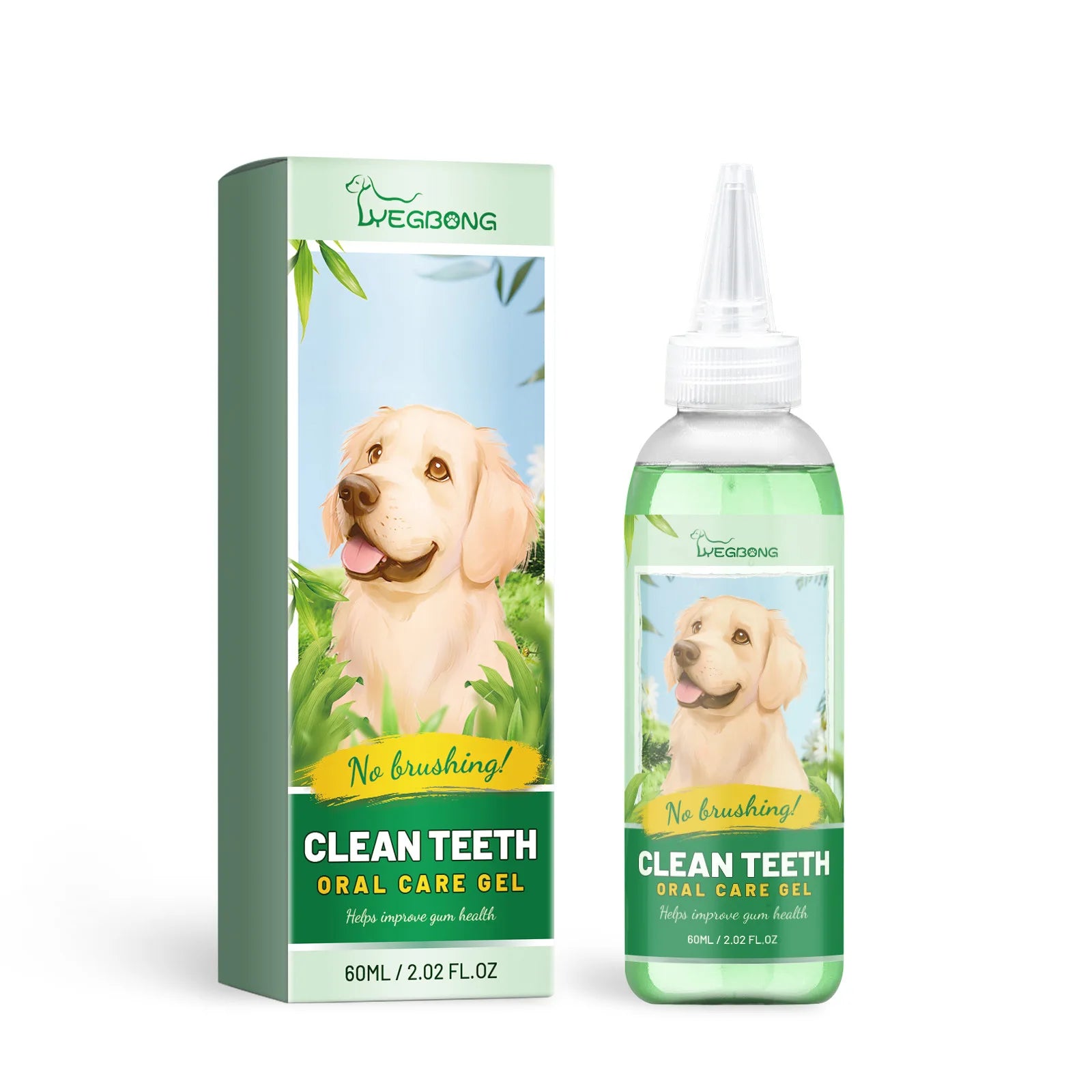 Pet Teeth Cleaning Gel Bad Breath Freshener Dog Prevent Calculus Cat Remove Tooth Stains Whitening Deodorant Pet Oral Repair Gel Qme