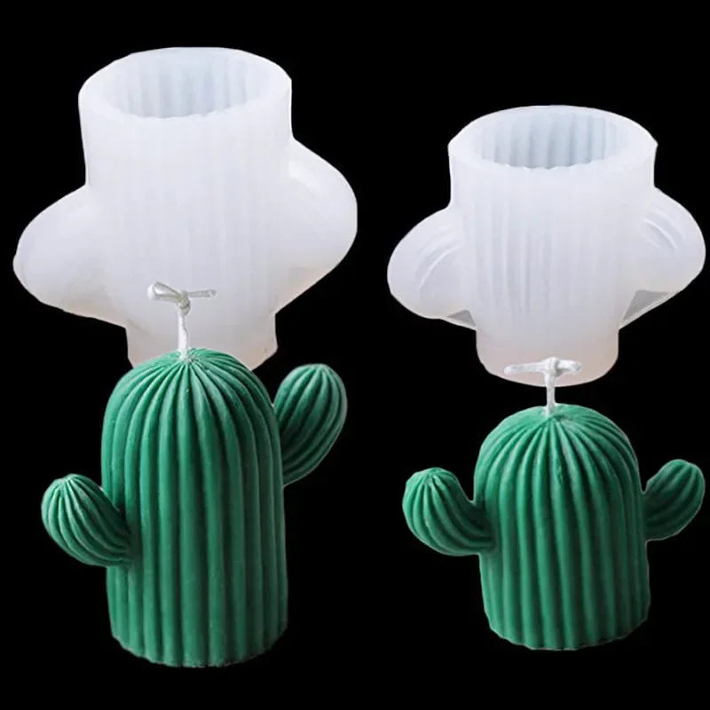 New Candles Handmade Soap Aromatherapy Make DIY Crystal Drop Mould Cactus Ornaments Candle Making Molds Qme