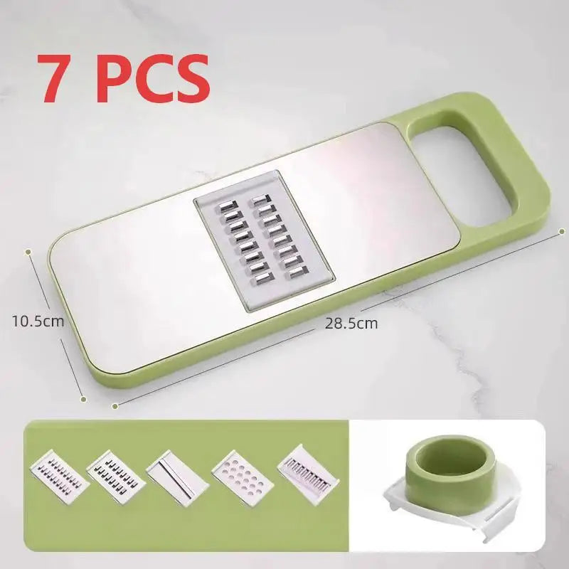 Blade Multi-functional Vegetable Slicer Slide-on Hand Guard Potato Qme B