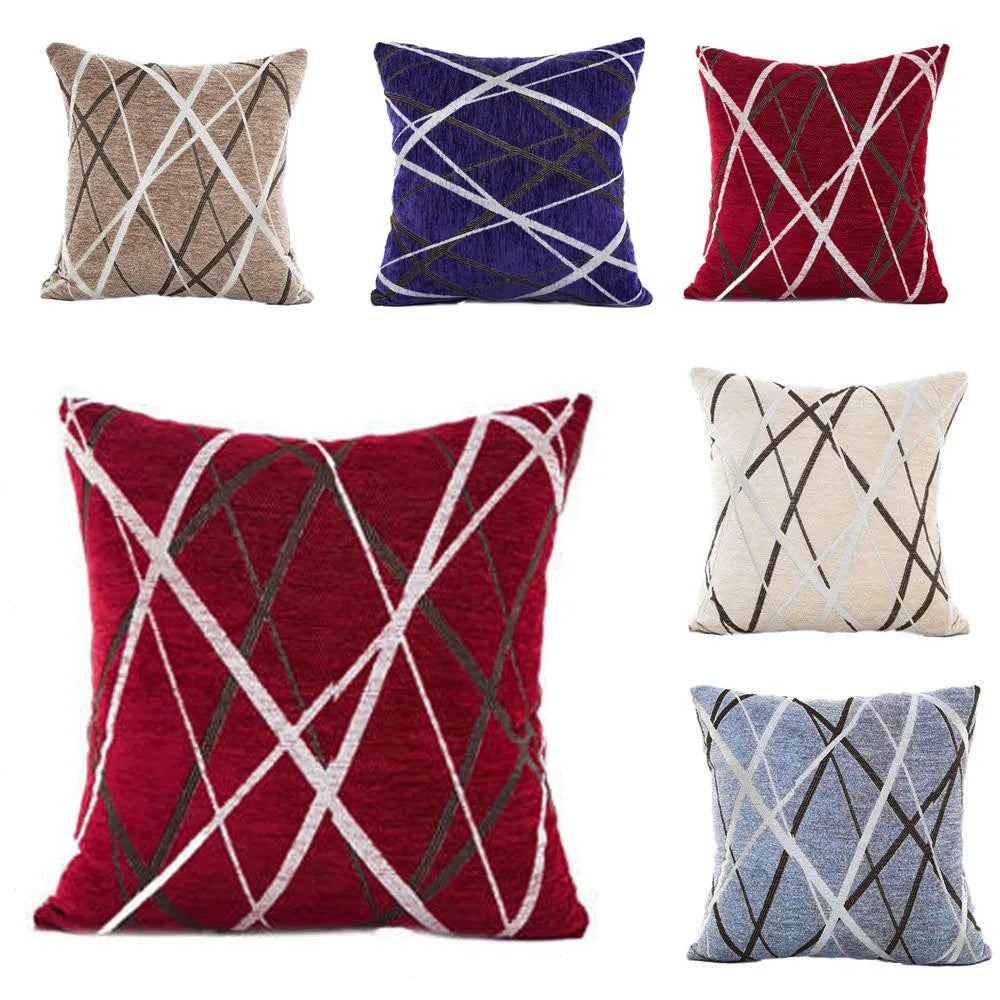 Stylish Polyester Cushion Cover Sofa Throw Pillow Case Home Decor Square Fashionable Classic Style Pillow Cover Qme