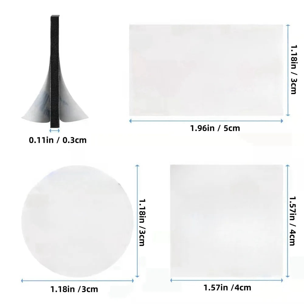 20PCS Strong Double Sided Foam Tape Self-adhesive EVA Foam Adhesive Tape for Home Decoration Installation Household Accessories Qme