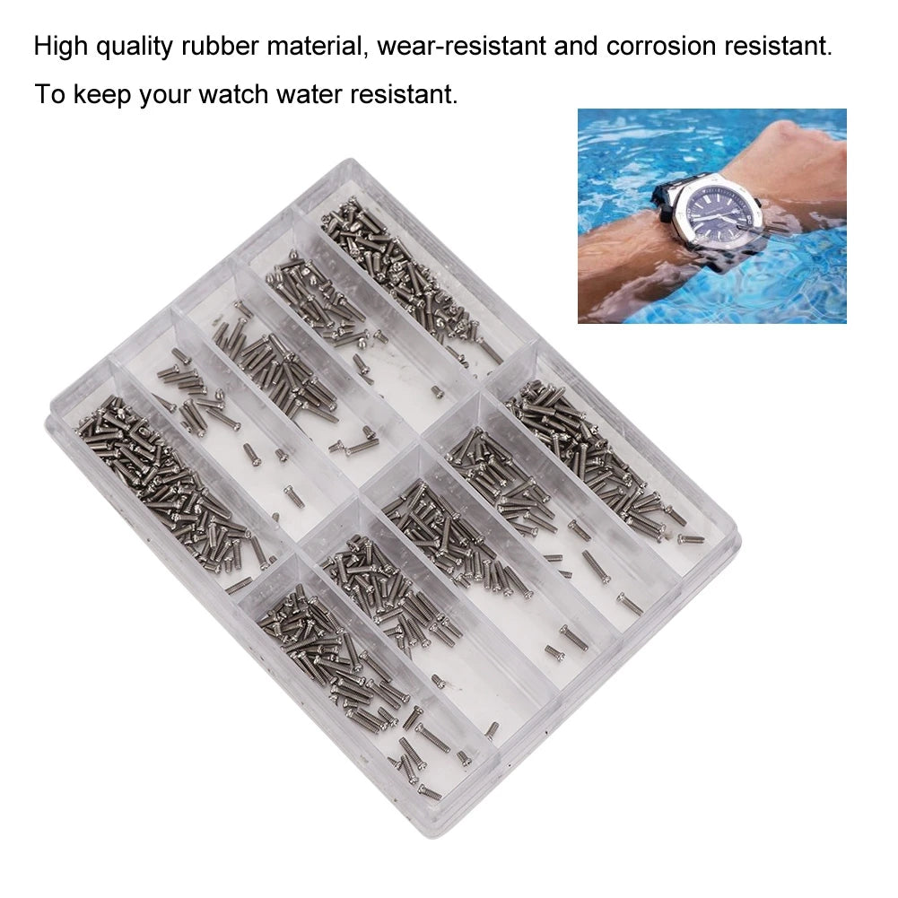 1 6-6 0mm Vis Crossé en Acier Inoxydable pour Botier Arrière de MontrE Bracelet Watch Screw Watch Back Case Screw Qme