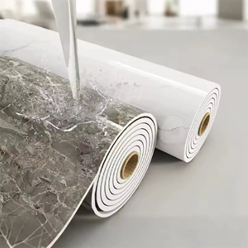 1 Roll 40cm Thick Foam Marble Wallpaper Waterproof and Antifouling Wall Sticker Self-Adhesive Wallpaper Bedroom Decoration Qme