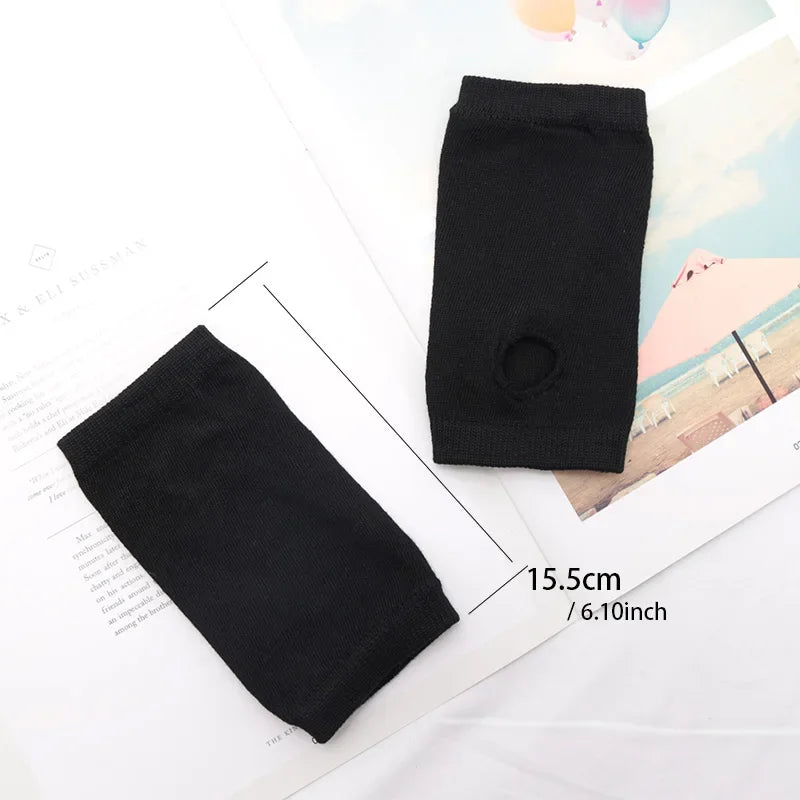 Anime Women Short Fingerless Gloves Cosplay Mitten Unisex Oversleeve Qme