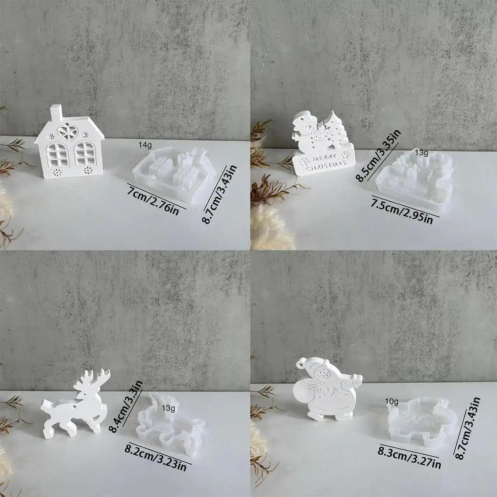 Christmas Resin Molds Ornaments Pendant Reusable Charm Plaster Wax Qme Brown China Mainland