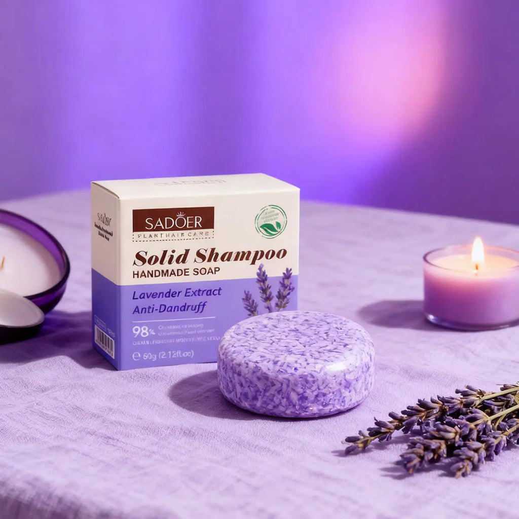 Lavender Shampoo Soap Plant Essential Oil Deeply Nourishes Cleanses Qme