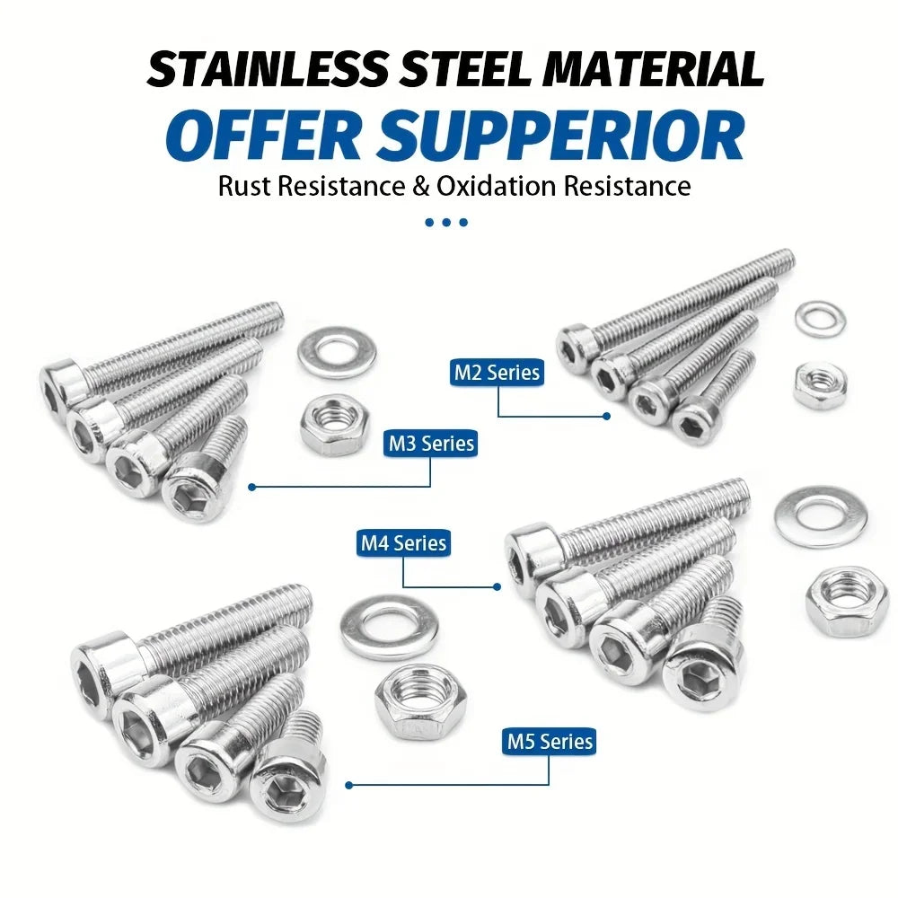 Accessory set - Hexagonal head bolts, nuts, screws and screws Qme