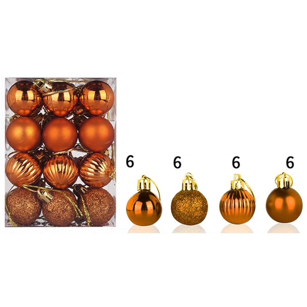 Christmas Xmas Tree Ball Bauble Hanging Home And Party Ornament Decor Tree Decoration Balls Party Hanging Pendant Navidad Qme Orange