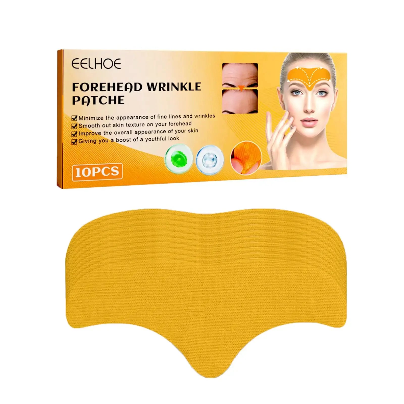 Forehead wrinkle Patch Reduce Fine Lines Firming Smoothing Tighten forehead Collagen Gel Patch Skin Care Stickers for women Qme A CN