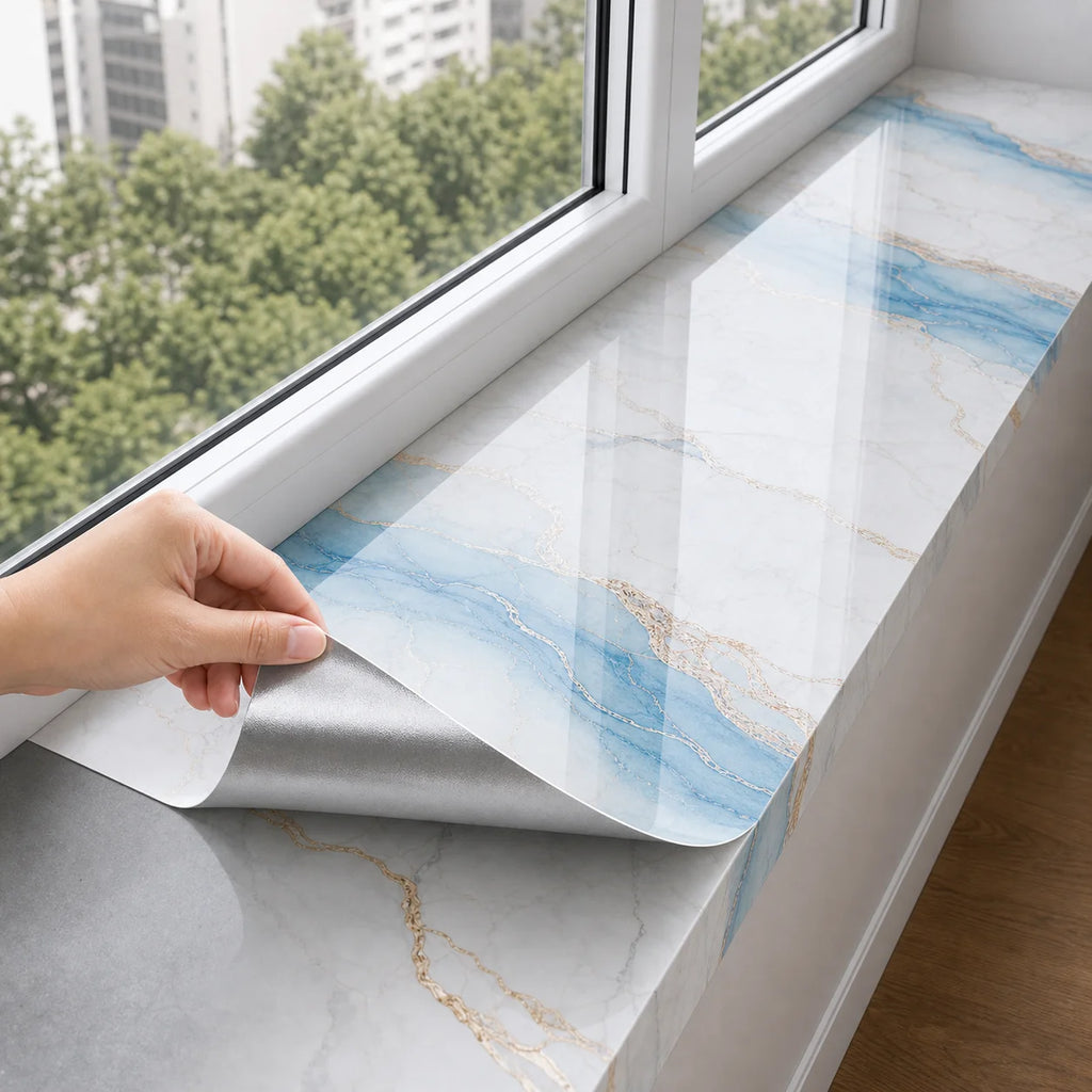 Marble-patterned Self-adhesive Roll Material Wear-resistant Qme