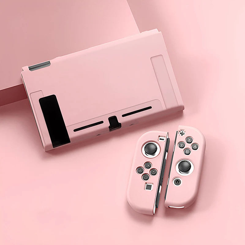Protective Case Compatible Switch OLED Console Joy-cons Can Be Qme NS Pink