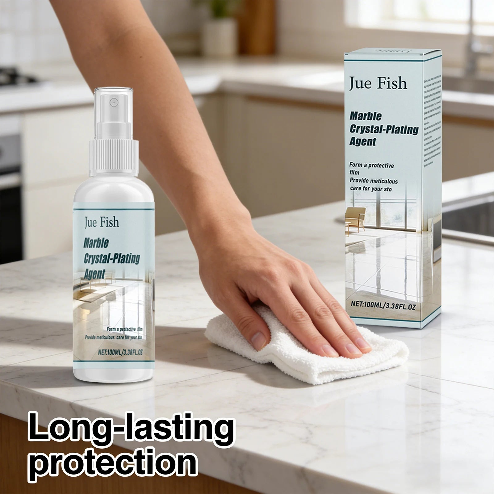 Marble Plating Agent Cleaning Polishing Enhancing Glossiness Form Protective Film Protection Multi Functional Marble Care Agent Qme